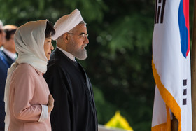 استقبال رسمی از رئیس جمهوری کره جنوبی 